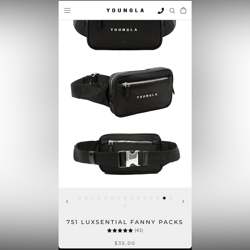Youngla - Fanny Pack - BLACK